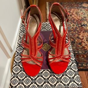 Isola Irela Strappy Coral Heels - Size 7